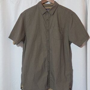 Across The Pond Shirt Mens Large Chain Stitch Striped Classic Preppy 100% Cotton